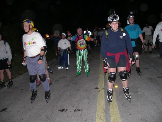 Skating with style man; how far away did you say the circus camp was?