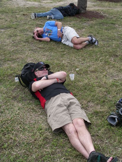 Brian from Vancouver relaxes as Dan drifts closer to homelessness