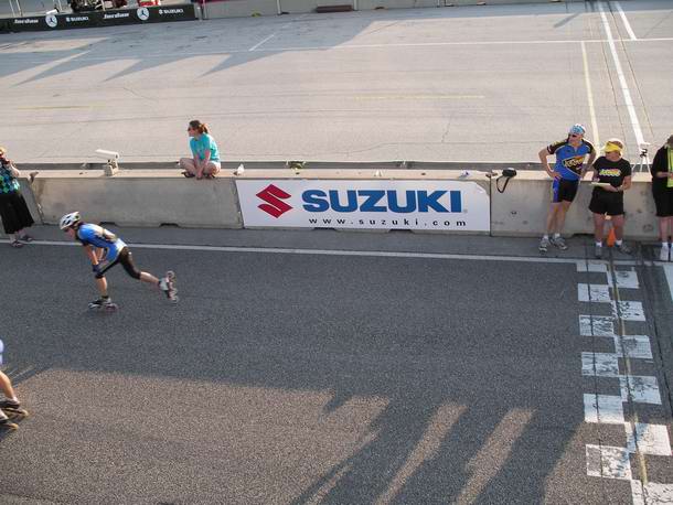 We're going to take a break in the action to bring you a bit more action. Race side with George Quinn