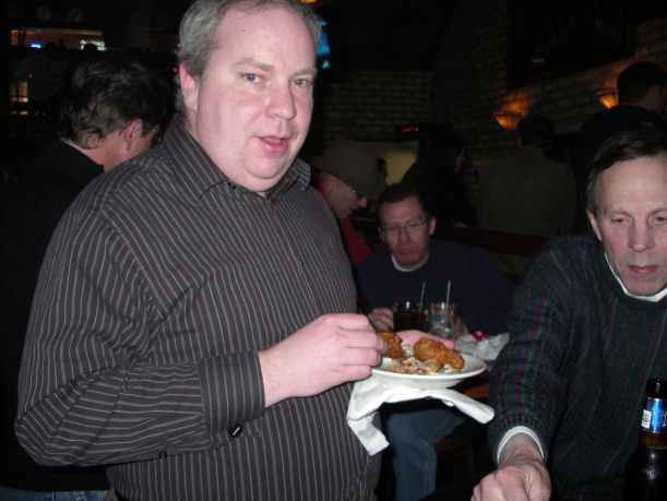 Every good party needs plenty of people to eat that fried food.