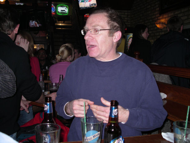 Tom trying out his new pre-rave speech.