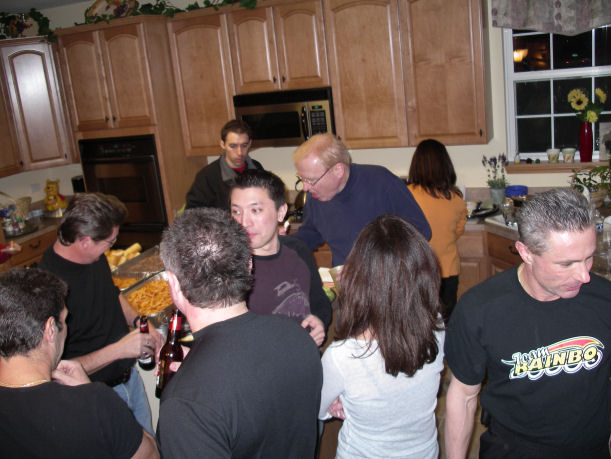 The party under way.
