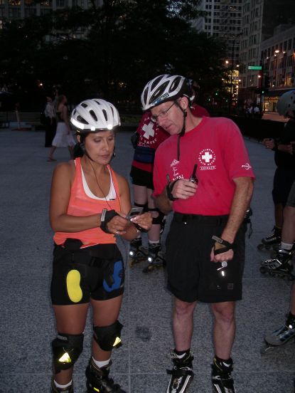 Checking numbers, Judy you going to get a red shirt one of these days?
