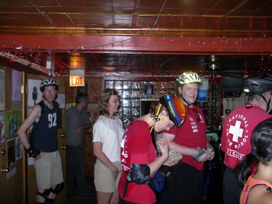 Quenching a thirst at the Hideout