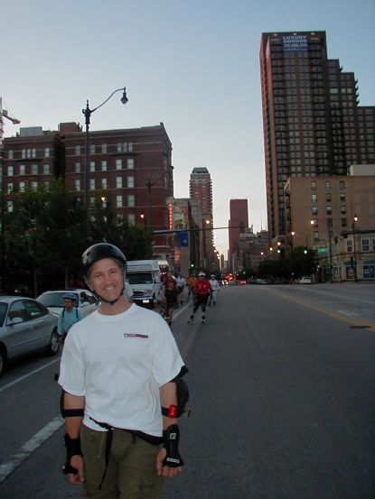 Twilight skating on the West Side.