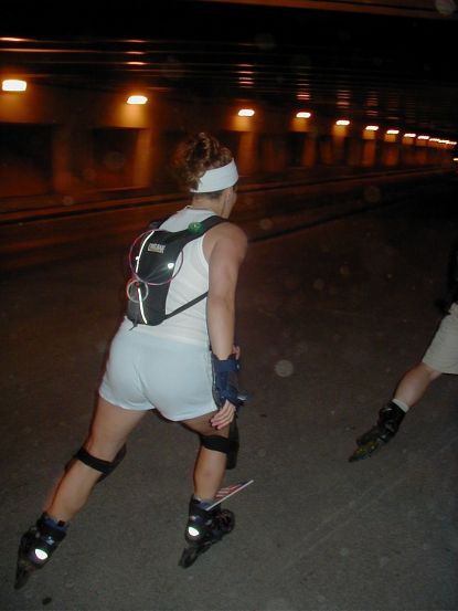 Nice form, but let's see a helmet on that pretty head next time
