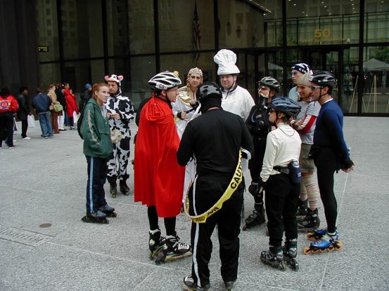The ghoulish gather...