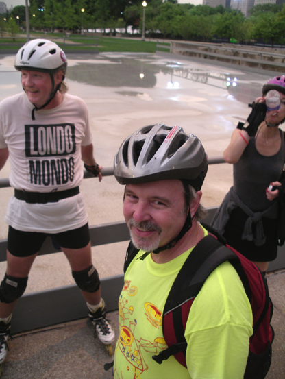 Philip and Rick in his 1994 Wednesday Night Skate shirt