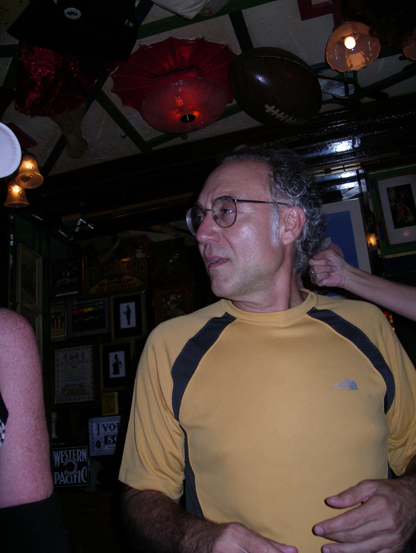 The Zen man dancing with the ladies