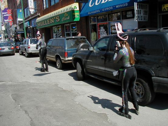 Bunny buns on Clark Street. (Oops did I say that?)