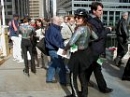 Xena and Joanna work the crowd. Did you see the Endit box in mid-air?