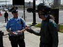 Day six and finally a smoking police officer.