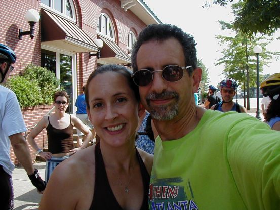 Thirstydog with Atlanta Skate Daze organizer Patricia.