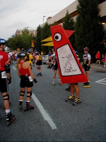 Race day and I'd know those chicken legs anywhere.