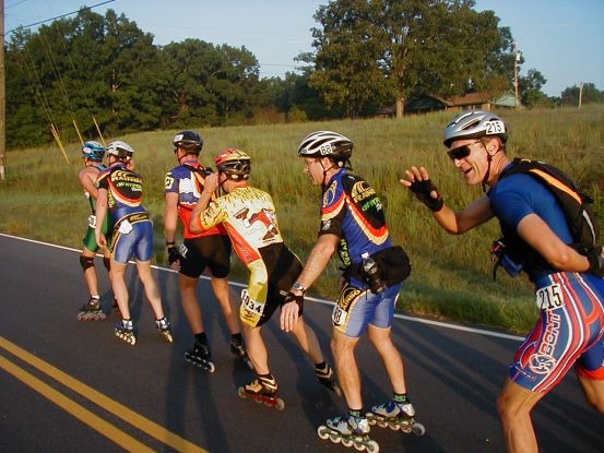 A Rainbo of color in the Georgia countryside. I can see here that Tom still has all 10 wheels. He won't as he rolls into Atlanta.