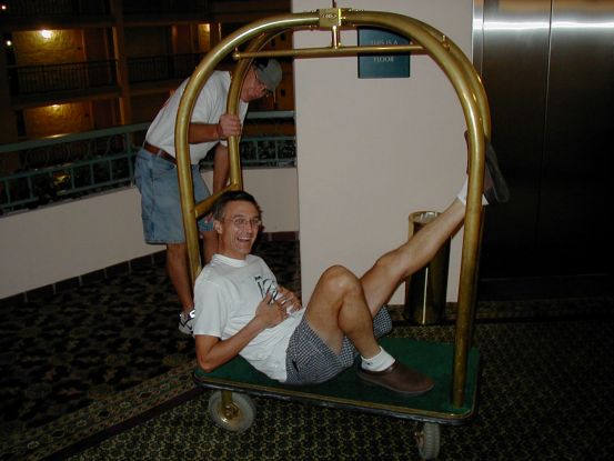 You know those legs really are stiff when your doctor asks if he can help you to your room.