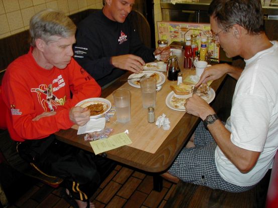 Fuelling up at a Waffle House in Nashville. After Kudzu, the Waffle House will take over the South.