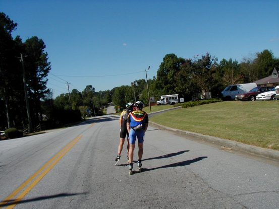 Look closely into this photo, yep that's the road dipping away and heading right back up again.