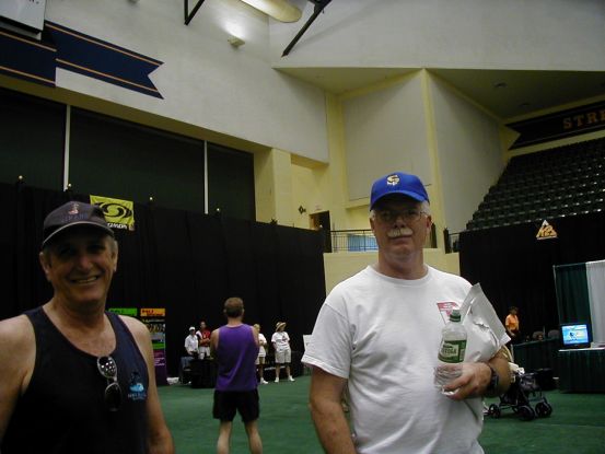 Old friends Randy and Tom at the pre-race expo
