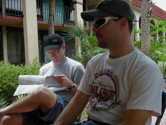 Tom deciding not to let growing up with 11 siblings stop him from finally going to Disney World and off for the day to Epcot was he.