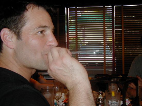 Greg don't bogart that... oh he's shooting a spitball. See what you miss not traveling to races?