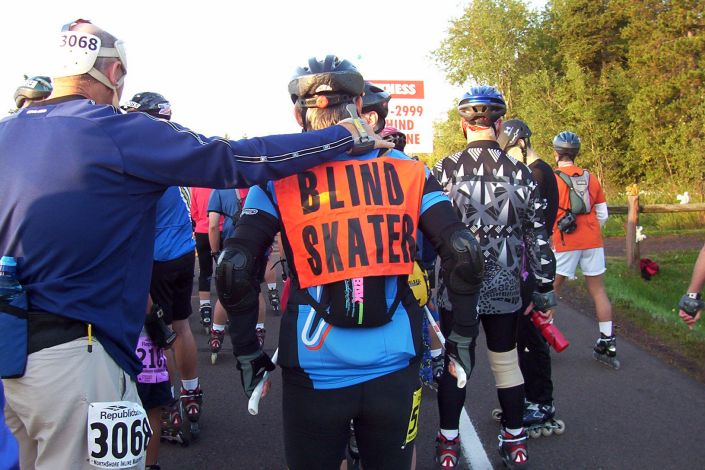 Race day, back in the pack. I think this guy beat me one year. Way to go dude.