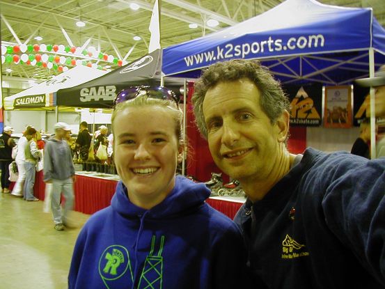 Sadie and the bobarazzi, fellow New Trier folk at the race expo