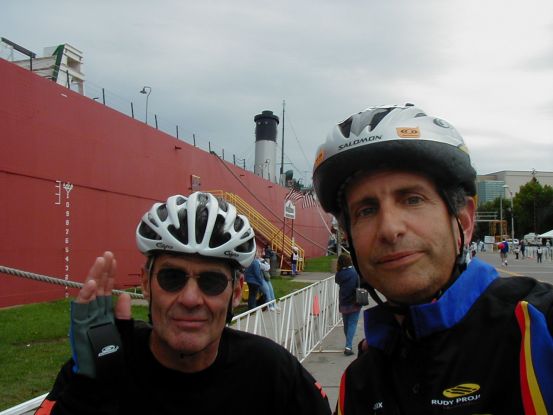 Bob and bob out for a windy leg warm-up