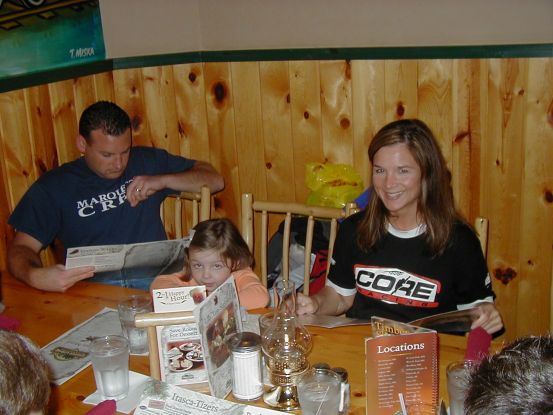 Julie and husband John and little one, help my here, I've forgotten her name