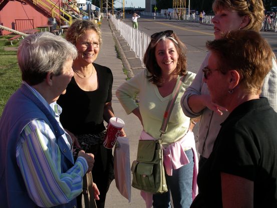 The ladies enjoy the sunny September weather in Duluth.