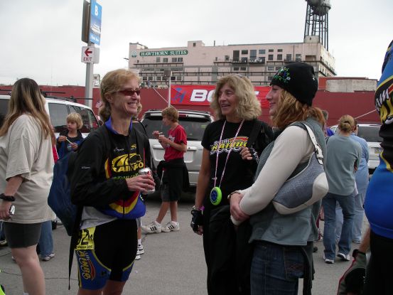 Margo, Mary Jo and friend