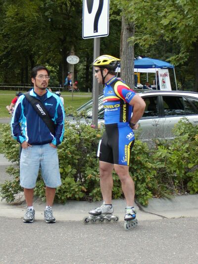 Glenn Koshi, Bont rep, and Greg. Doesn't Greg look 4mm taller?